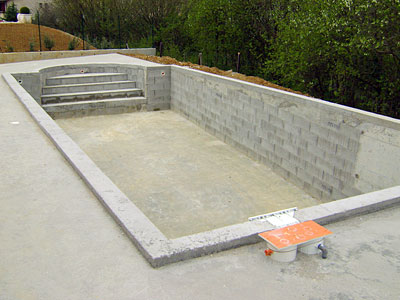 Création piscine béton à Tarbes